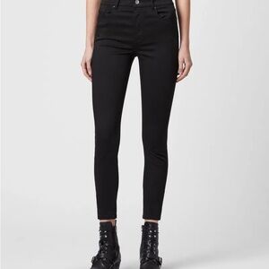 AllSaints Miller Black Skinny Pants-New with Tags Size Medium